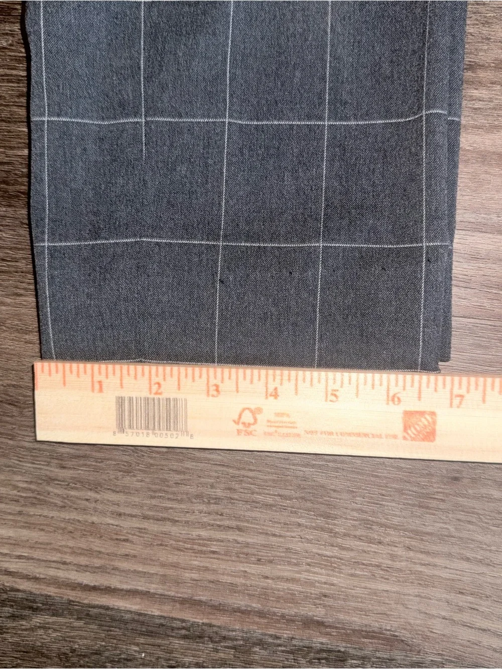 H&M Gray Windowpane 2 Piece Suit